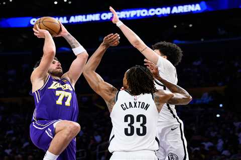 Luka Doncic  overwhelms Nets despite picking up ban-triggering 16th tech as Lakers roll