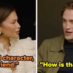 A Viral Clip Of Zendaya And Her “The Drama” Castmates Ganging Up On Robert Pattinson For His..