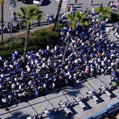 Dodgers fans line up eight hours before first pitch to secure Shohei Ohtani bobbleheads