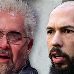 Guy Fieri Says He Doesn't Know Andrew Tate After Shaking His Hand at UFC