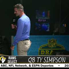 Dan Orlovsky awkwardly celebrates Ty Simpson pick: ‘Fudge yes, dude’