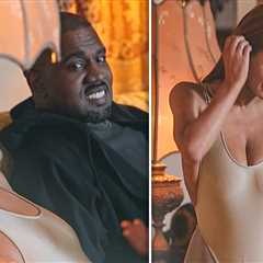 Bianca Censori Flaunts Chest at Chateau Marmont with Kanye West