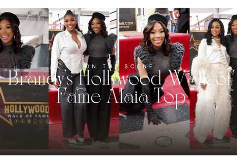 Brandy Wears Alaïa Fall 2025 To Get Her Star on the Hollywood Walk of Fame, Joined by Issa Rae,..