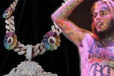 Tekashi 6ix9ine Handed 350 Carat Chain After Early Prison Release