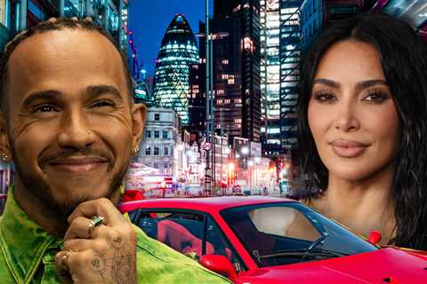 Lewis Hamilton Takes Kim Kardashian For A Spin In Rare Ferrari For Instagram Debut