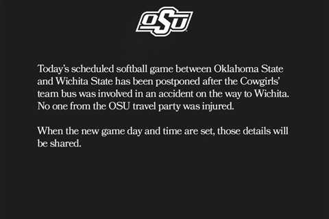 Oklahoma State softball game postponed after fatal crash involving team bus