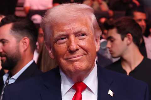 President Trump Takes a Breather From Iran War To Take In UFC Matches