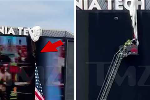 Skydiver Crashes Into Scoreboard at Virginia Tech Game