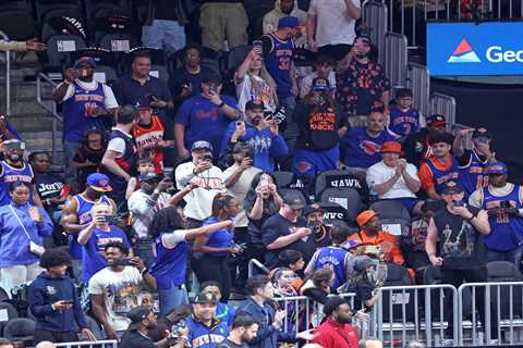 Knicks fans continue road takeovers in Atlanta: ‘Cool sight to see’