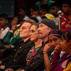 Bono & The Edge Join Claudia Sheinbaum at Street Child World Cup Event: ‘My President’