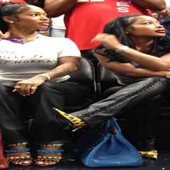Dess Dior in Vintage Giuseppe Zanotti Shell Heels and Jayda Cheaves in Balenciaga Caution Tape..