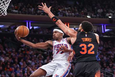 Jeremy Sochan, VJ Edgecombe get into fiery chirping match at end of tight Knicks-76ers Game 2