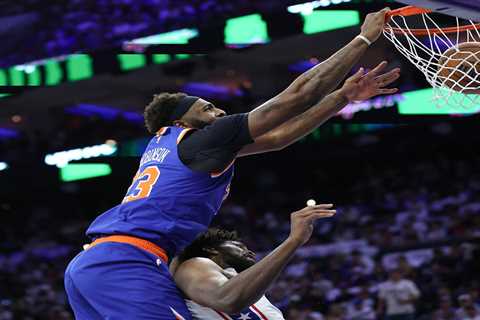 Mitchell Robinson got his Joel Embiid revenge with one thunderous Knicks slam