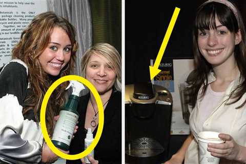 63 Very Awkward Pictures Of Celebrities Posing With Things So They Could Get Them For Free That..