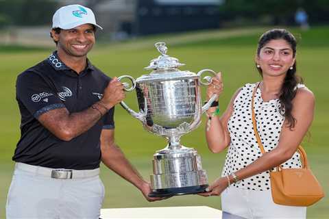 PGA Championship winner Aaron Rai’s wife is also a golf star: ‘Beats me more times than I beat her’