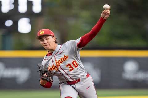 Mason Edwards, USC baseball shut out Michigan State in Big Ten Tournament