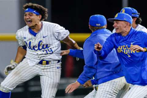 Mulivai Levu’s ninth-inning heroics propel UCLA baseball into Big Ten semifinals