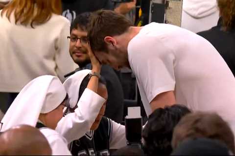 Salesian Sisters bless Spurs’ Luke Kornet ahead of Game 4 win against Thunder