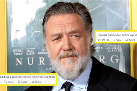 Russell Crowe Has Hit Back At “Clickbait” Claims He Exploded At Fans, And People Are Obsessed With..