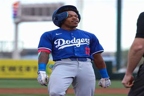 Dodgers’ injury fear for speedy prospect after freak encounter with team bat dog
