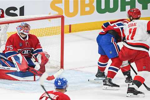 Hurricanes blank Canadiens to move game away from Stanley Cup Final