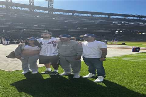 Jose Alvarado takes in Mets game as Knicks prepare for NBA Finals