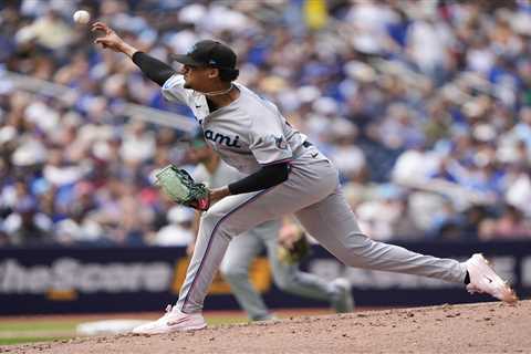 Marlins’ Eury Perez to miss eight weeks after freak stretching injury in crusher
