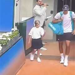 Tennis star Rafael Jodar leaves child mascot hanging in another viral French Open moment