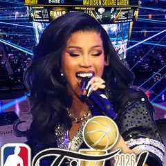 Cardi B Performing Halftime Show at NBA Finals Game 3 Between Knicks and Spurs