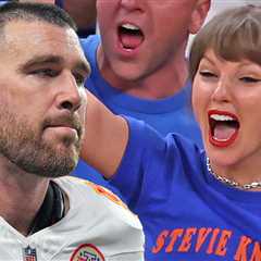 Travis Kelce With Chiefs as Taylor Swift Hits 'Toy Story' Premiere, Knicks Game