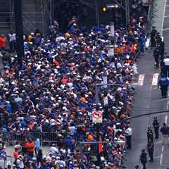 All the viewing areas for Knicks ticker-tape parade are already full — hours before epic..