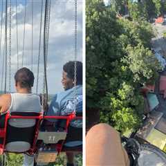 Terrified People Get Stuck Over 200 Feet in Air on Six Flags Ride, On Video