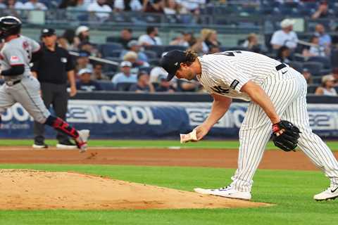 Gerrit Cole struggles for first time since return as Yankees fall to Guardians again