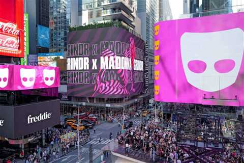 Madonna Transforms Times Square Into Pride Month Party With Surprise Grindr Pop-Up Show