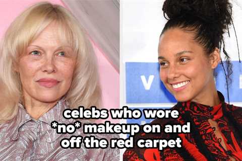 25 Times Celebrities Went Bare-Faced On And Off The Red Carpet