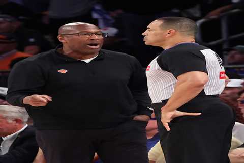 Knicks coach Mike Brown fumes at refs over free-throw disparity after Game 3 loss to Spurs