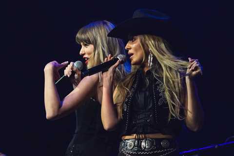 Taylor Swift Delivers Surprise ‘Love Story’ Duet With Lainey Wilson & Flashes Engagement Ring at TEU