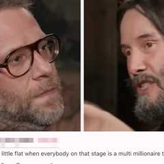 Seth Rogen And Keanu Reeves Talked About How Rich People Don't Do Things For The Public Anymore,..