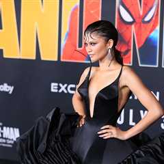 Zendaya Used This Mermaid Brush for Her Slicked Bangs Look at ‘Spider-Man’ Premiere