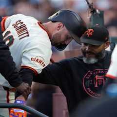 Giants’ Casey Schmitt ‘struggled to move,’  will undergo MRI and miss time