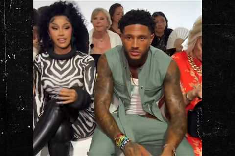 Nigerian Soccer Star Maduka Okoye Helps Cardi B At Paris Fashion Week