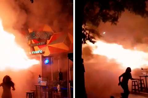 Horrific Video Shows Deadly Fire In Bangkok Beer Hall