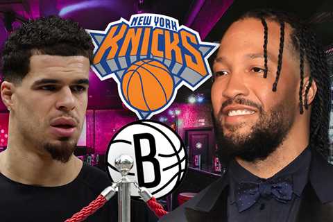 Jalen Brunson Walks Into Club as Security Checks Nets' Michael Porter Jr.