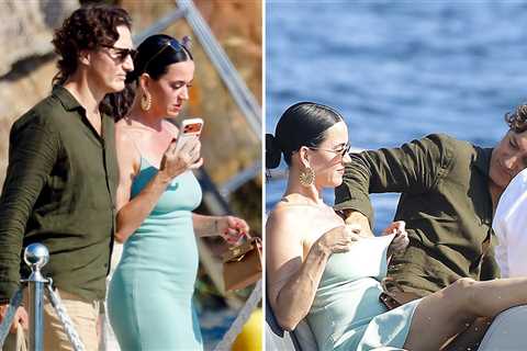 Justin Trudeau Gets Handsy Slathering SPF on Katy Perry In South Of France