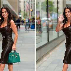 Kyle Richards Stuns In Body-Hugging Leather Look