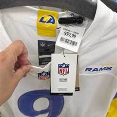 Matt Stafford, Puka jerseys on fire sale across California at major store