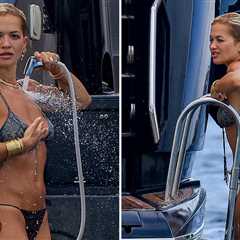 Rita Ora Shows Off Beach Body in Tiny Bikini On Ibiza Vacation