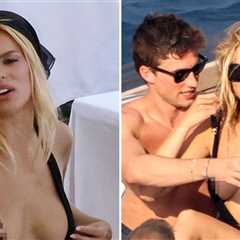 Brooks Nader Exposes Nipples While Cozying Up with Model Jack Lumsden in Capri