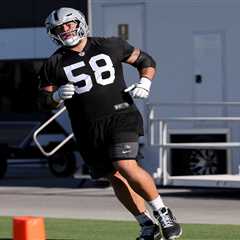 Raiders’ veteran OL Jackson Powers-Johnson leaves practice via injury