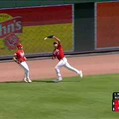 Outfielder’s two-out blunder in the ninth inning costs Reds the game in most brutal fashion